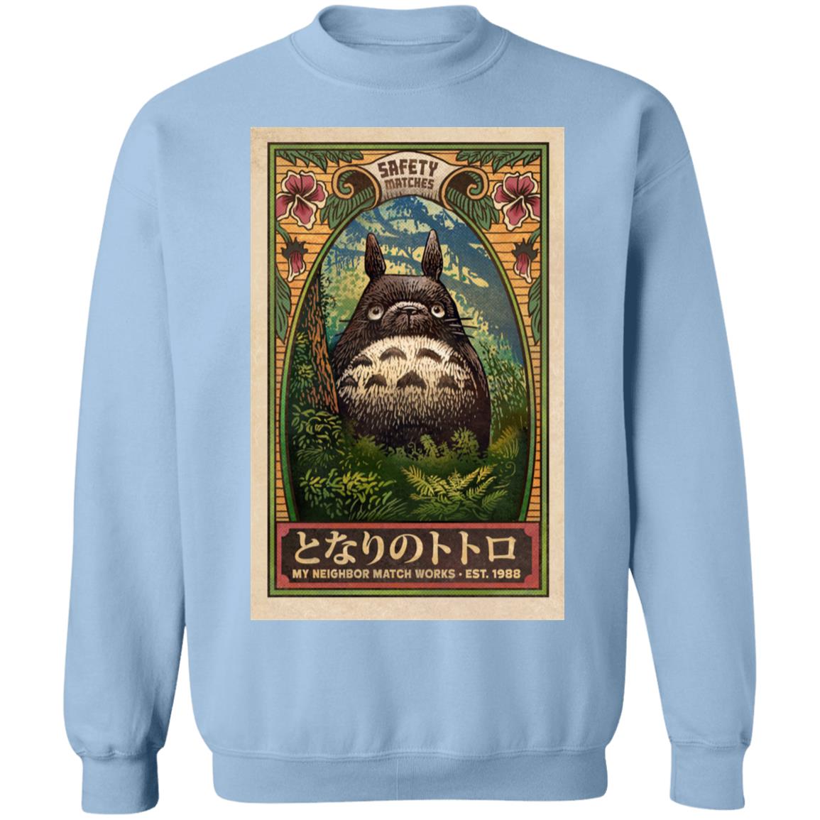 My Neighbor Totoro Safety Matches 1988 Sweatshirt Ghibli Store ghibli.store