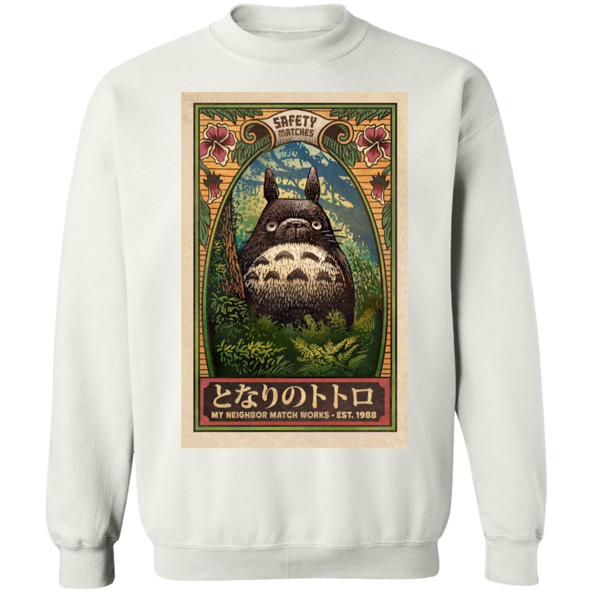 My Neighbor Totoro Safety Matches 1988 Sweatshirt Ghibli Store ghibli.store