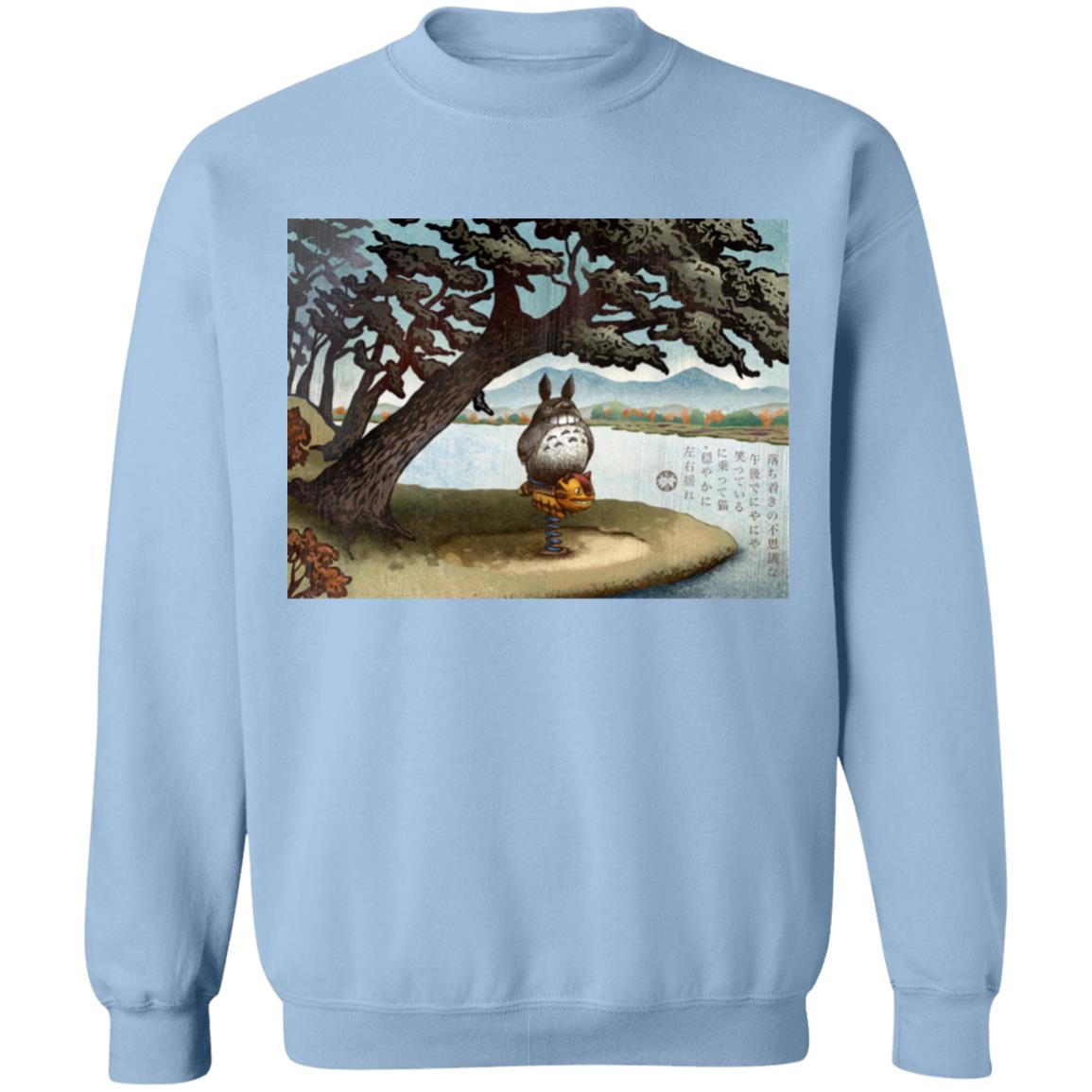 Totoro on the Catbus Spring Ride Sweatshirt