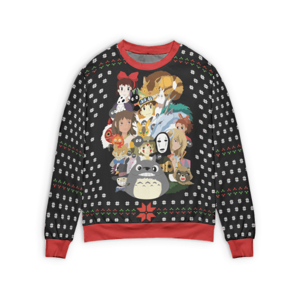 Ponyo and Sosuke Colorful Sweatshirt Unisex Ghibli Store ghibli.store