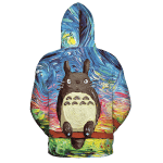 Totoro and The Starry Night 3D Hoodie
