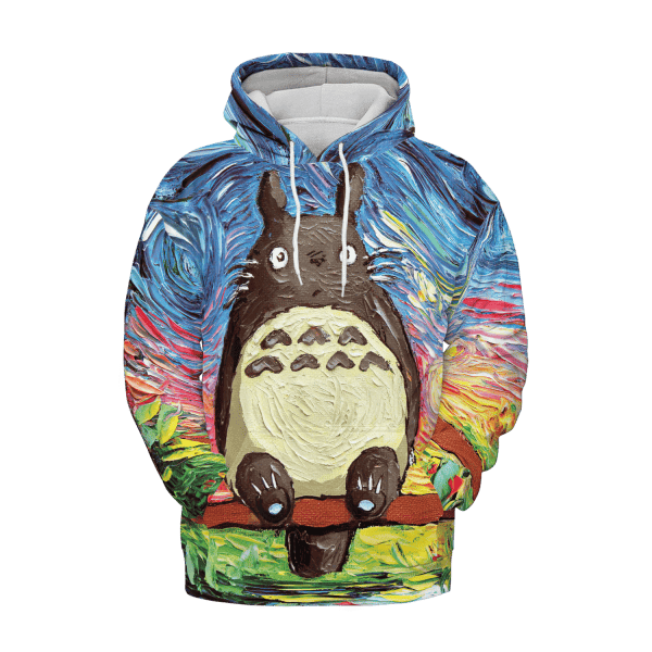 Totoro and The Starry Night 3D Sweater Ghibli Store ghibli.store