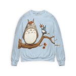 Totoro on the Autumn Tree 3D Sweater Ghibli Store ghibli.store