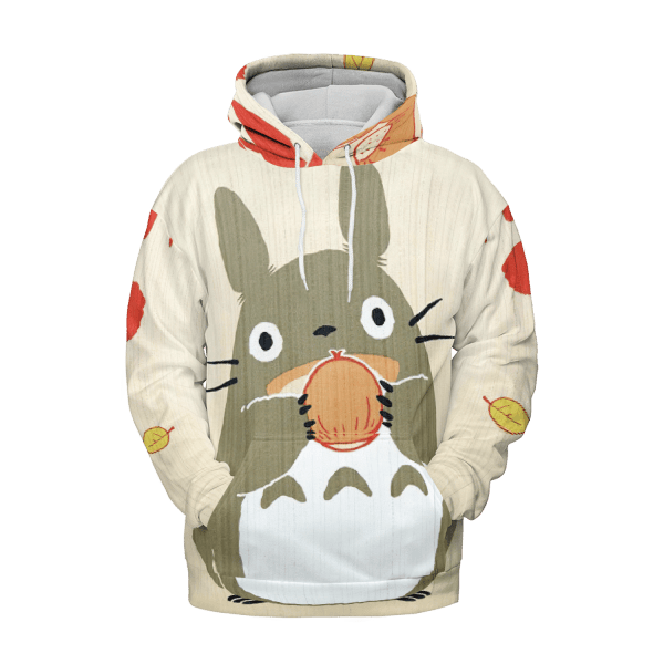 Totoro and the Chestnut 3D Hoodie Ghibli Store ghibli.store