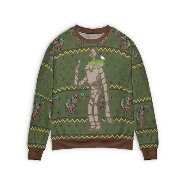 Castle in the Sky – Warrior Robot 3D Ugly Christmas Sweater Ghibli Store ghibli.store