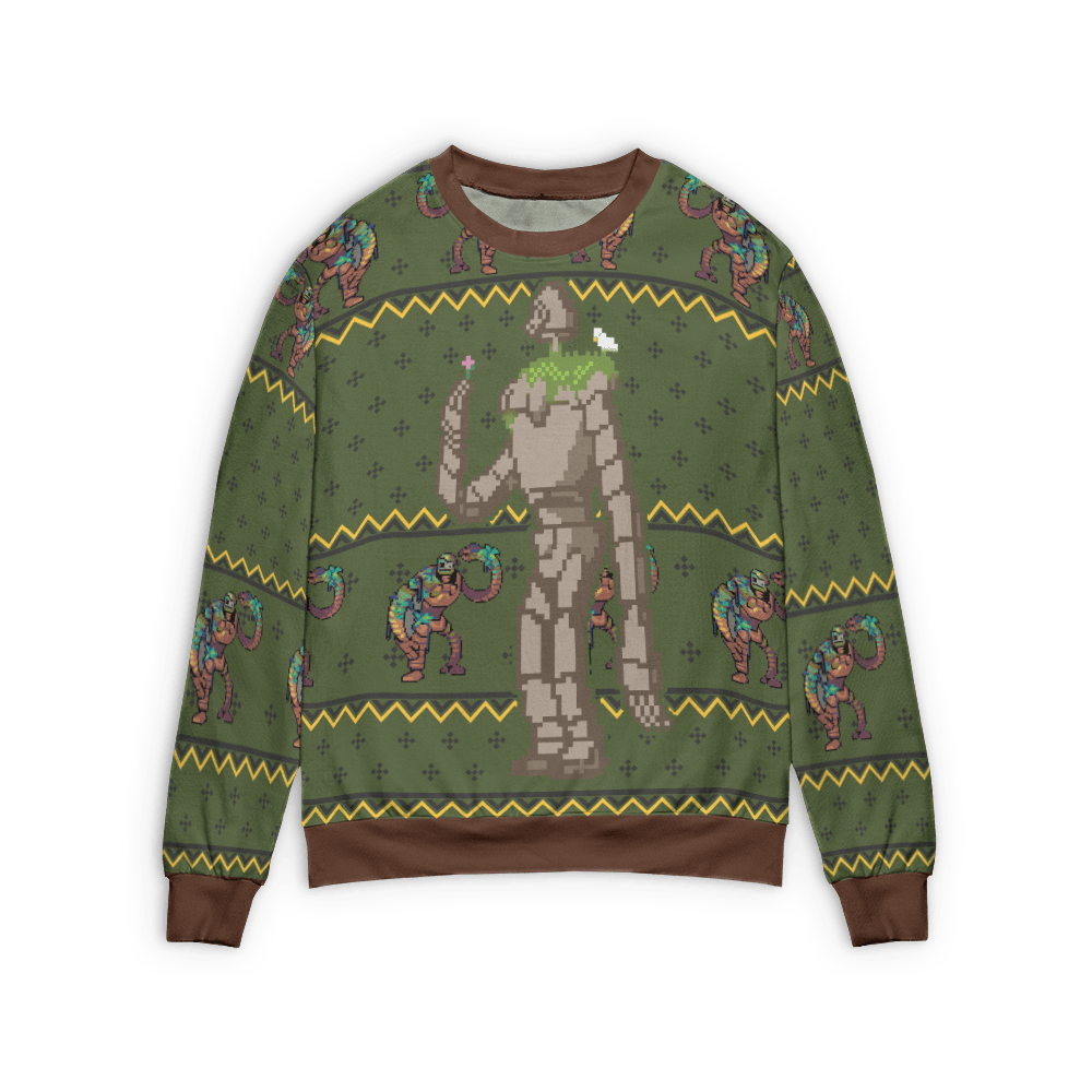 Castle in the Sky – Warrior Robot 3D Ugly Christmas Sweater