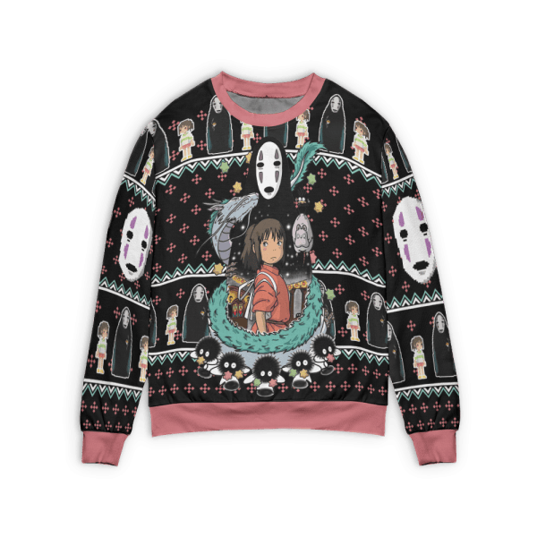 Spirited Away – Kaonashi No Face 3D Ugly Christmas Sweater Ghibli Store ghibli.store