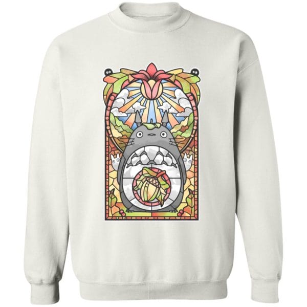Totoro Stained Glass Art Sweatshirt