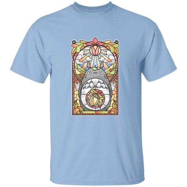 Totoro Stained Glass Art T Shirt