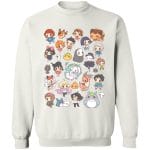 Ghibli Characters Cute Chibi Collection Sweatshirt
