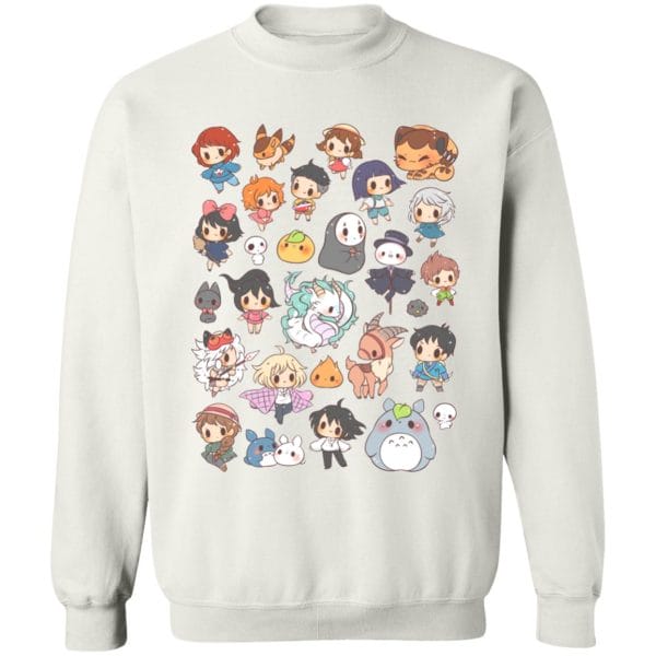 Ghibli Characters Cute Chibi Collection Sweatshirt Ghibli Store ghibli.store