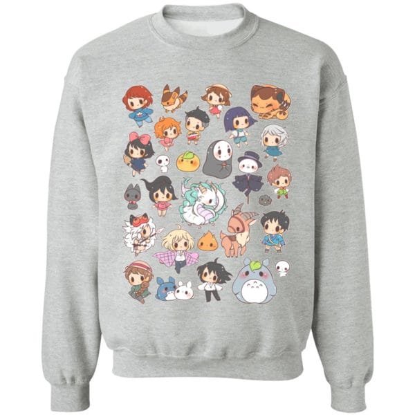 Ghibli Characters Cute Chibi Collection Sweatshirt Ghibli Store ghibli.store
