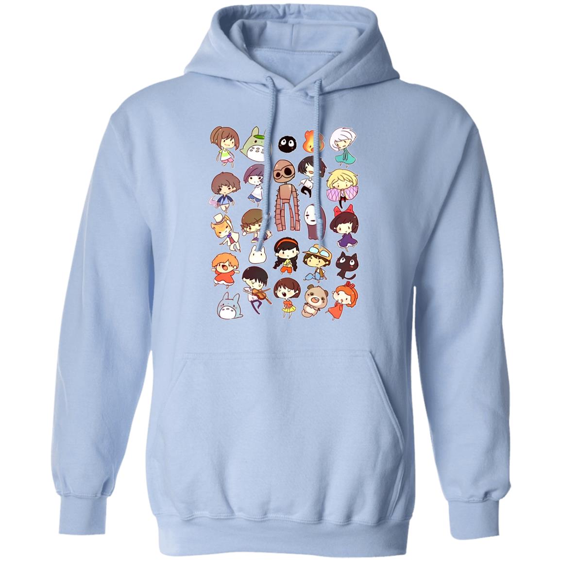 Ghibli Movie Characters Cute Chibi Collection Hoodie
