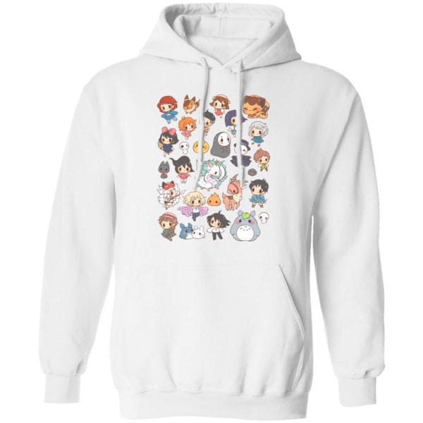 Ghibli Characters Cute Chibi Collection Hoodie