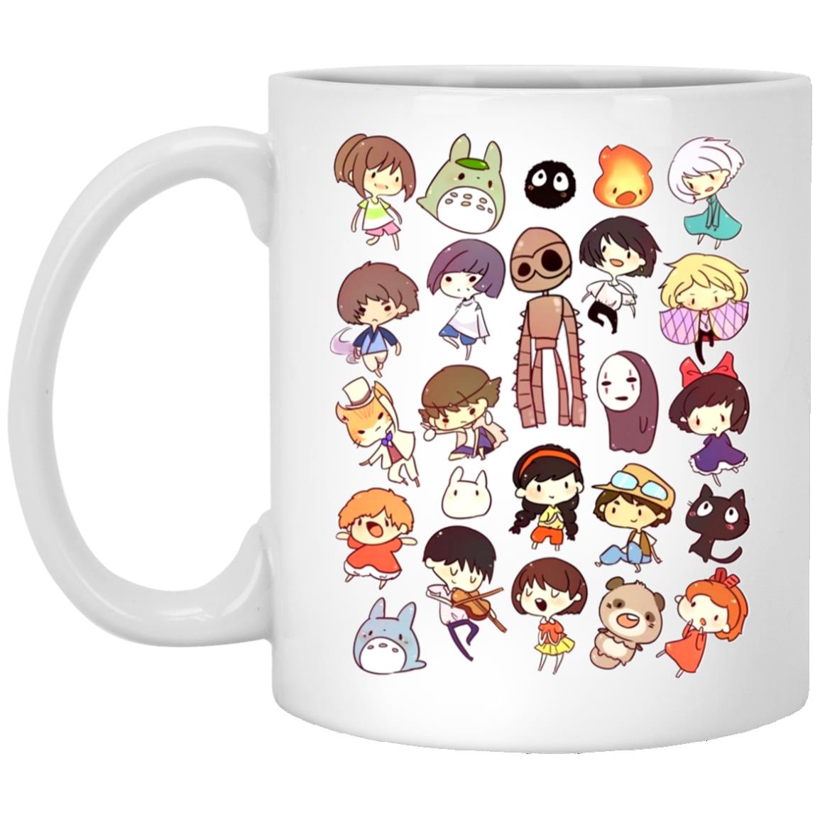 Ghibli Movie Characters Cute Chibi Collection Mug
