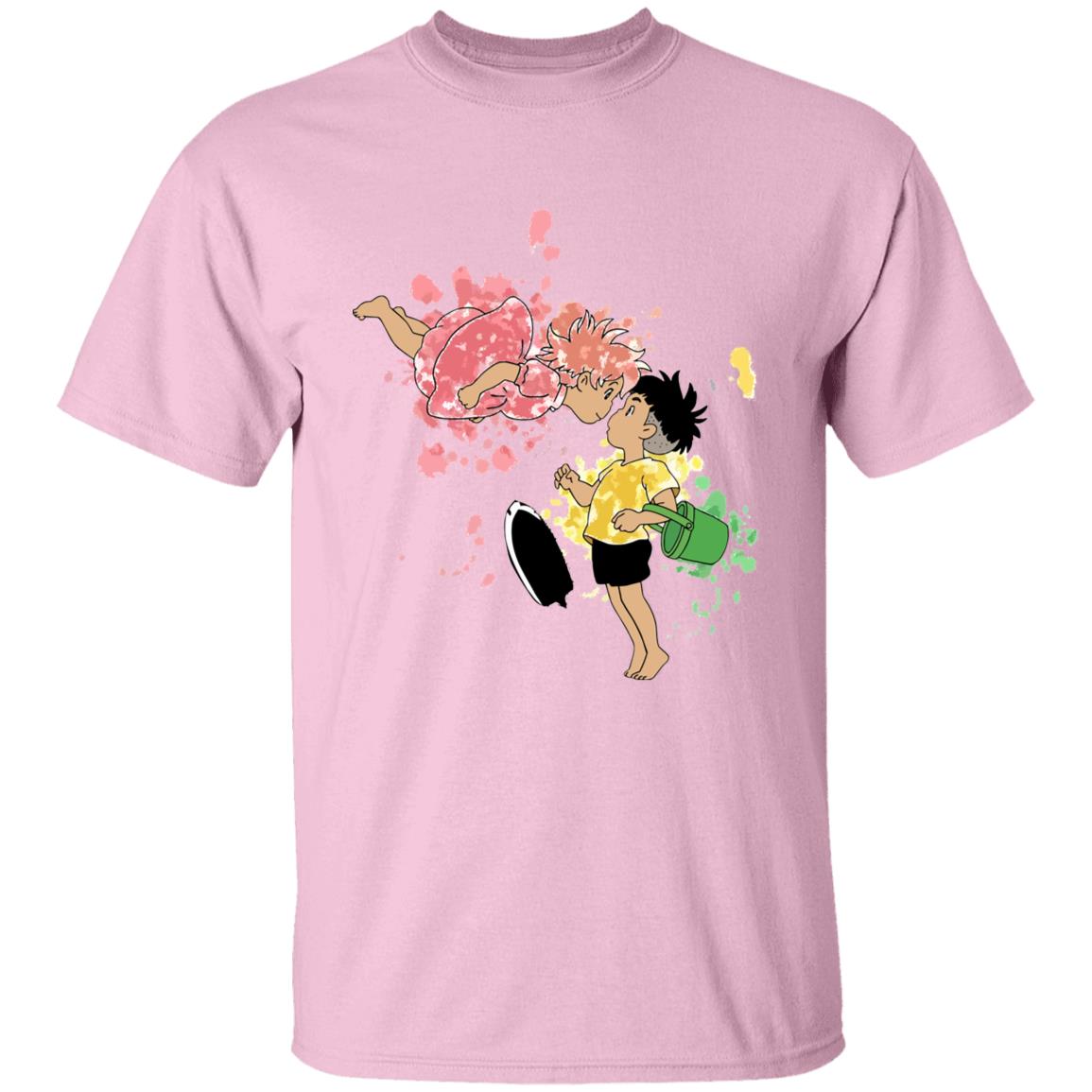 Ponyo and Sosuke Colorful T Shirt Unisex
