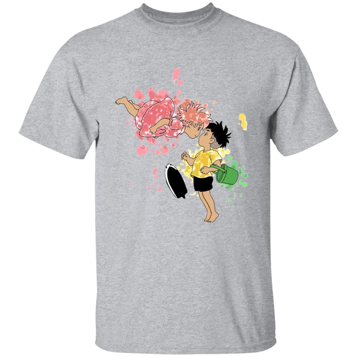 Ponyo and Sosuke Colorful T Shirt Unisex