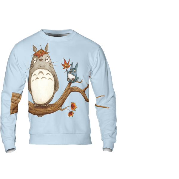 Totoro and The Starry Night 3D Sweatshirt Ghibli Store ghibli.store