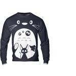 Totoro ft. Kaonashi, Jiji and Calcifer 3D Sweatshirt