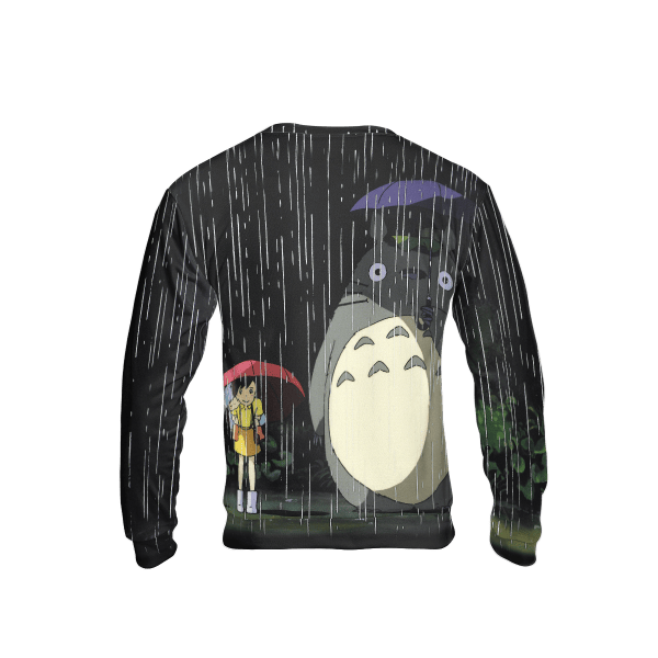 Totoro and The Sisters at the Bus Stop 3D Sweatshirt Ghibli Store ghibli.store
