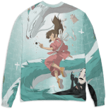 Spirited Away Sen and Haku in Water 3D Sweater