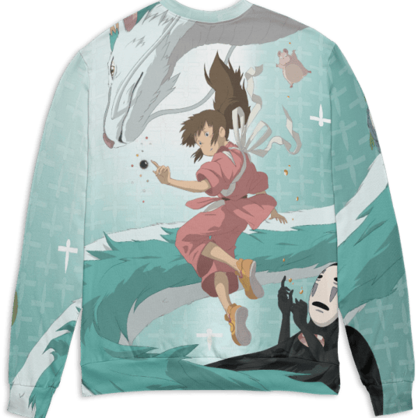 Spirited Away Sen and Haku in Water 3D Sweater Ghibli Store ghibli.store