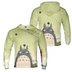 Totoro at the Cat Bus Stop 3D Hoodie Ghibli Store ghibli.store