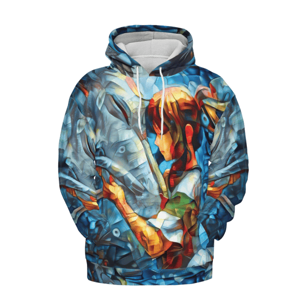 Spirited Away Chihiro and Haku Canvas 3D Hoodie Ghibli Store ghibli.store