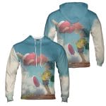 Ponyo and Sosuke Reunion 3D Hoodie Ghibli Store ghibli.store