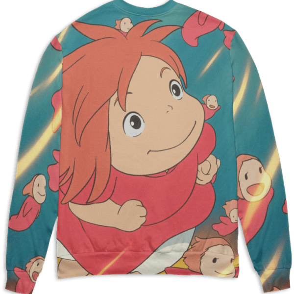 Ponyo Freedom 3D Sweater Ghibli Store ghibli.store