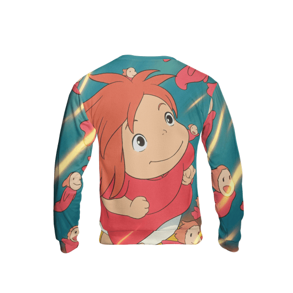 Ponyo Freedom 3D Sweatshirt Ghibli Store ghibli.store