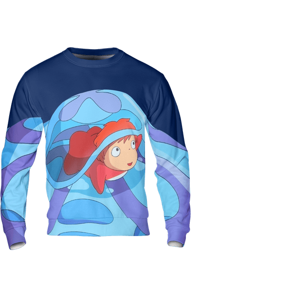 Ponyo Freedom 3D Sweatshirt
