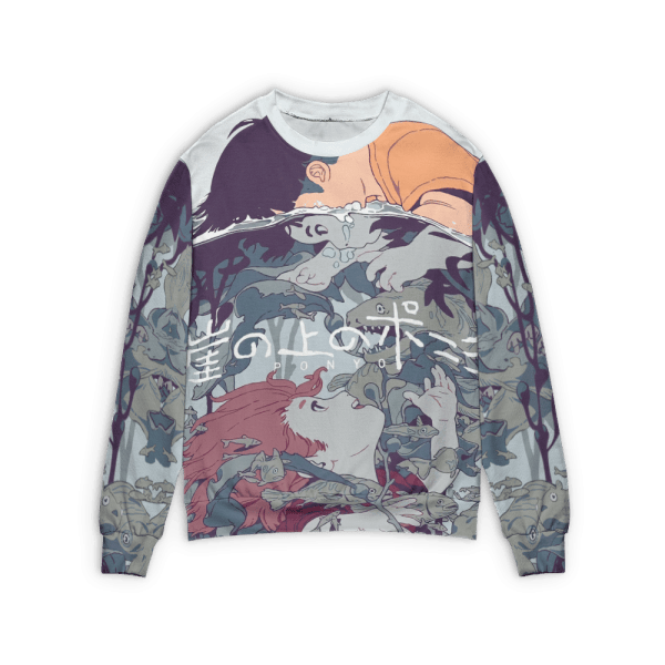 Ponyo Freedom 3D Sweater Ghibli Store ghibli.store