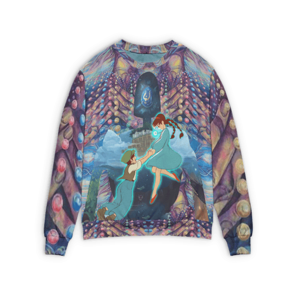 Spirited Away Chihiro and Haku Canvas 3D Sweater Ghibli Store ghibli.store