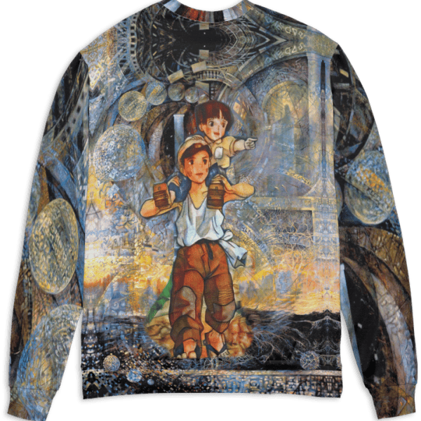 Grave of the Fireflies 3D Sweater Ghibli Store ghibli.store