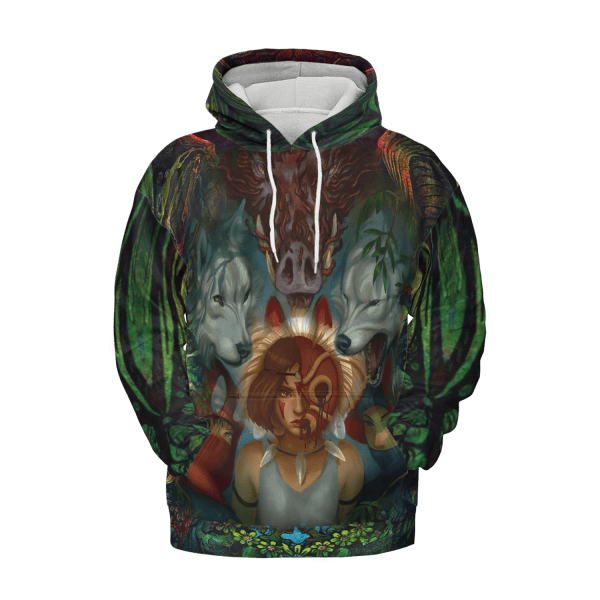 Ponyo Mother of The Sea 3D Hoodie Ghibli Store ghibli.store