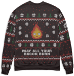 Howl’s Moving Castle – Calcifer Ugly Christmas Sweater Ghibli Store ghibli.store