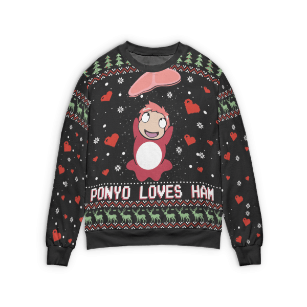 Ponyo Ugly Christmas Sweater Ghibli Store ghibli.store