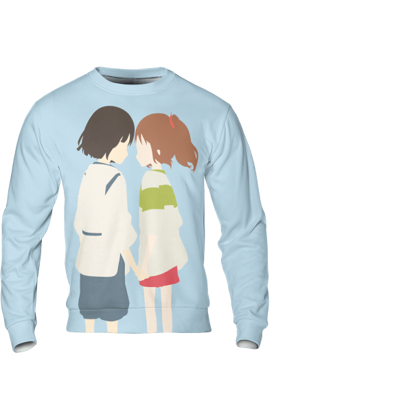 Spirited Away Chihiro and Haku 3D Sweatshirt Ghibli Store ghibli.store