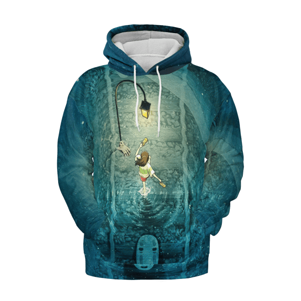 Spirited Away Chihiro and Haku 3D Hoodie Ghibli Store ghibli.store