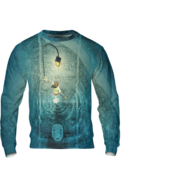 Spirited Away Poster 3D Sweatshirt Ghibli Store ghibli.store