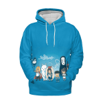 Ghibli Characters Cute Chibi 3D Hoodie Ghibli Store ghibli.store