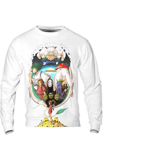 Ghibli Characters Cute Chibi 3D Sweatshirt