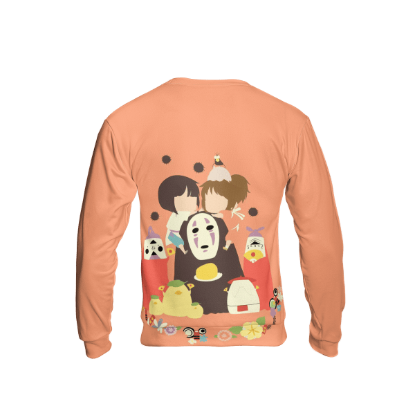 Spirited Away Funny Chibi 3D Sweatshirt Ghibli Store ghibli.store