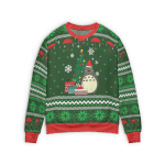 My Neighbor Totoro Green Ugly Christmas Sweater