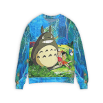 Totoro and the Girls in Jungle 3D Sweater Ghibli Store ghibli.store