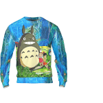 Totoro and the Girls in Jungle 3D Sweatshirt Ghibli Store ghibli.store