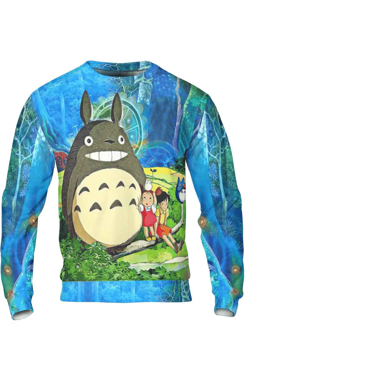 Totoro and the Girls in Jungle 3D Sweatshirt Ghibli Store ghibli.store