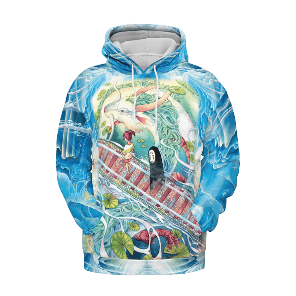 Totoro and the Girls in Jungle 3D Hoodie Ghibli Store ghibli.store