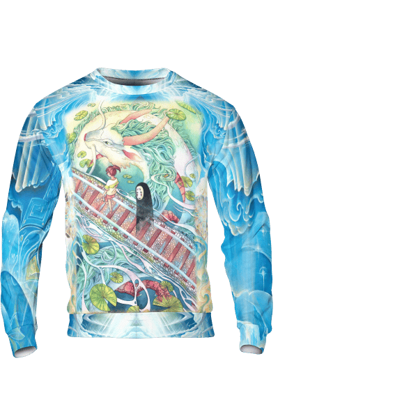 Nausicaa and The Valley of The Wind Canvas 3D Sweatshirt Ghibli Store ghibli.store